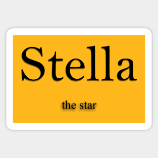 Stella Name meaning Sticker